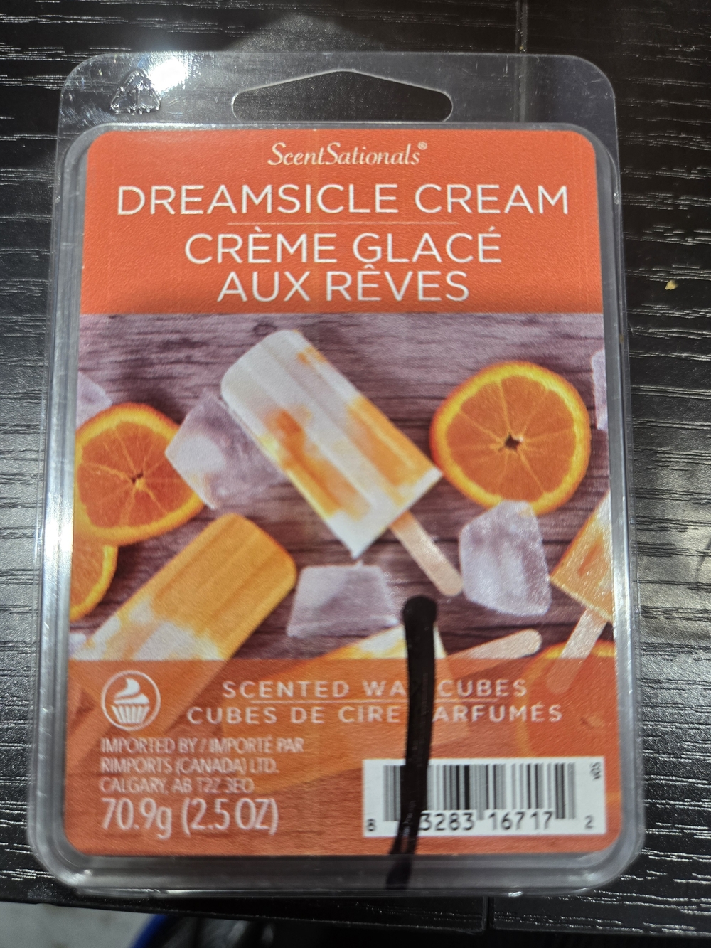 ScentSationals Dreamsicle Cream Scented Wax Cubes - Orange